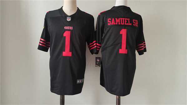 Men's San Francisco 49ers #1 Deebo Samuel Black Vapor Untouchable Limited Jersey,We sell and wholesale Men's San Francisco 49ers #1 Deebo Samuel Black Vapor Untouchable Limited Jersey on line form chian!